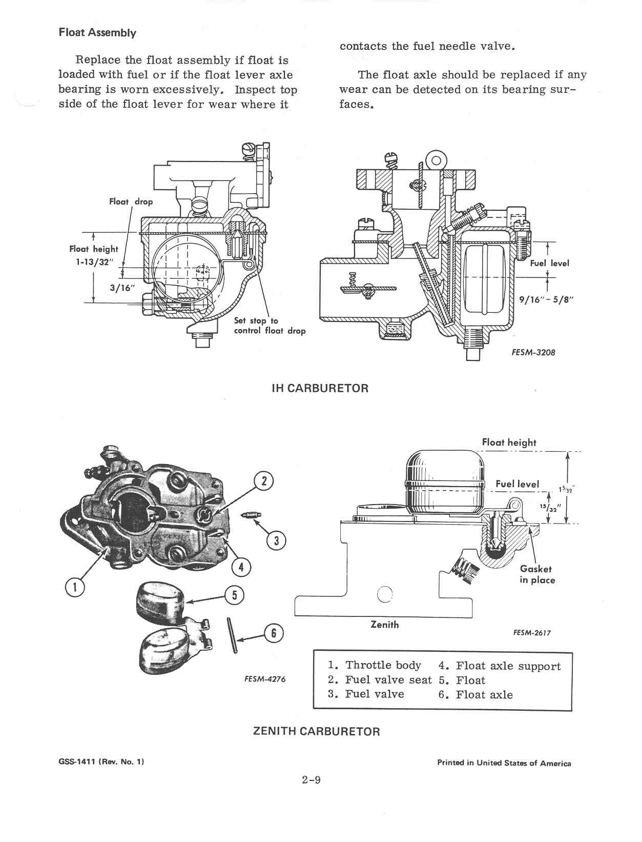 Help with carb float level - Farmall Cub